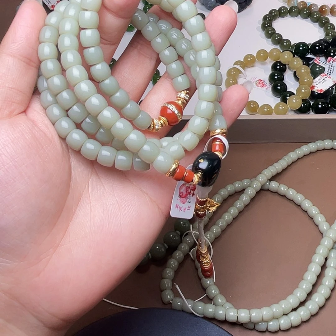 未镶嵌手链和田玉新疆且末特细 8 108