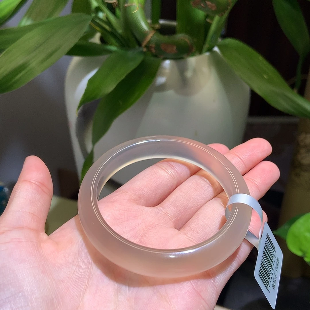 玛瑙/玉髓未镶嵌手镯5 青冰烟灰