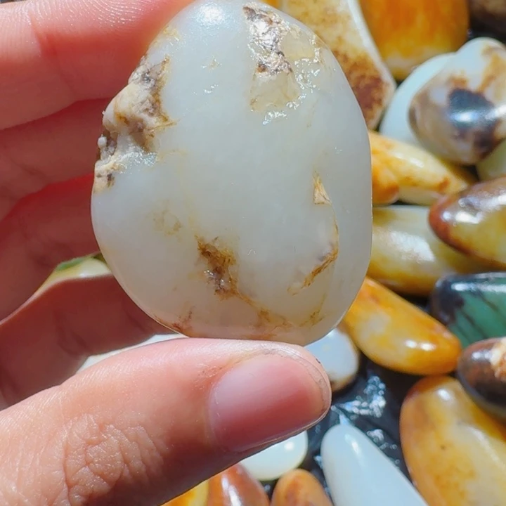 和田玉未镶嵌挂件34克