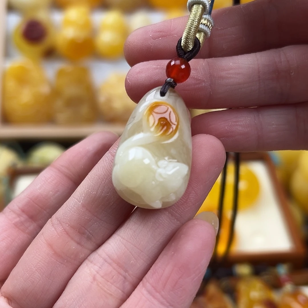 未镶嵌颈饰蜜蜡蜜蜡