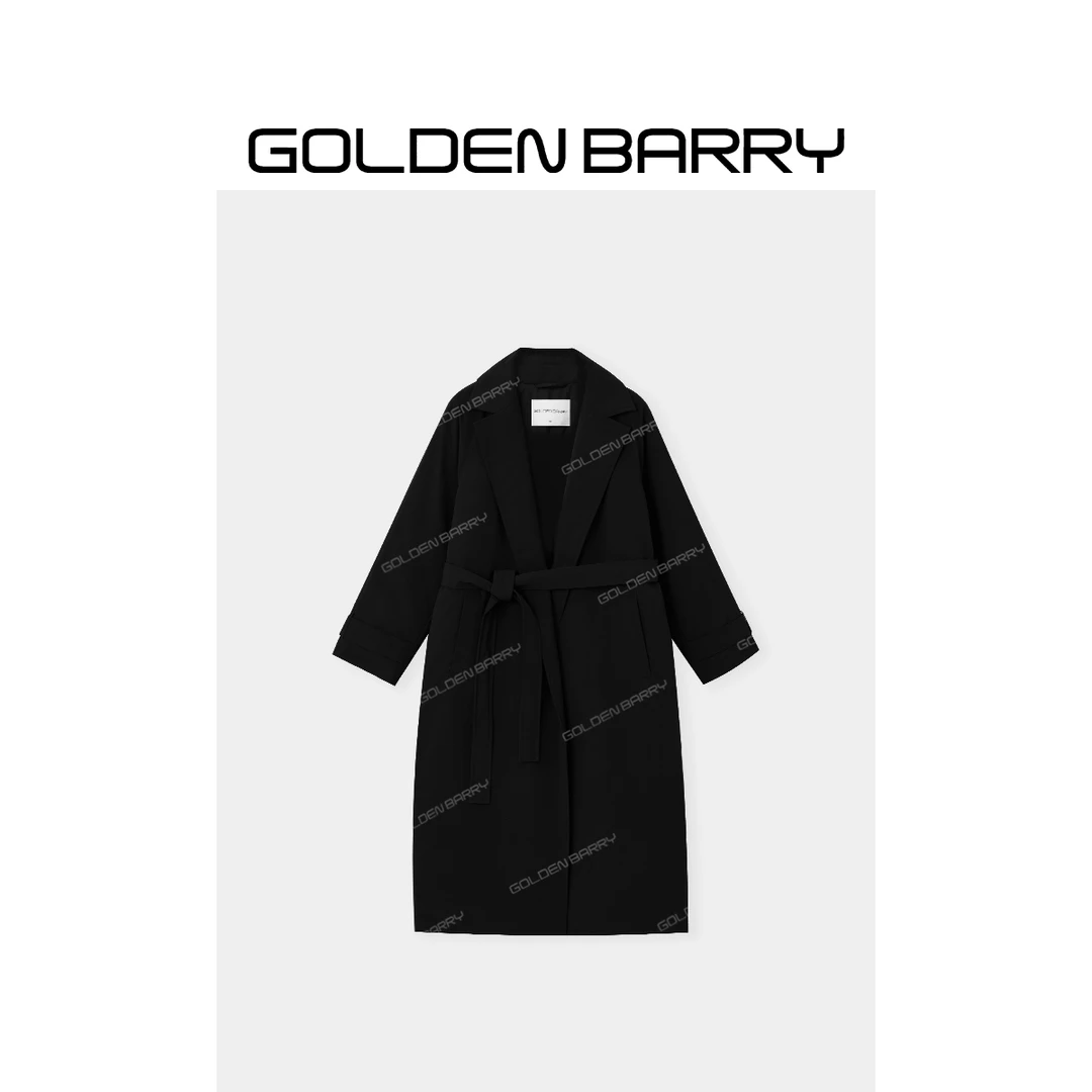 GOLDENBARRY|132059“夜吟衣”西装领宽松羽绒服