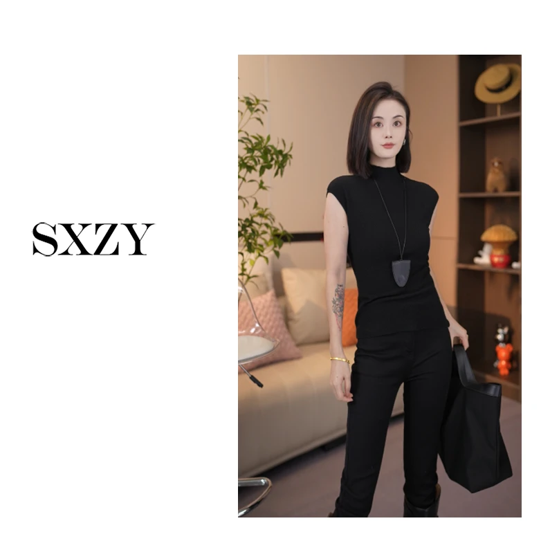 ‘SXZY’【小时光】早秋设计款气质百搭打底衫