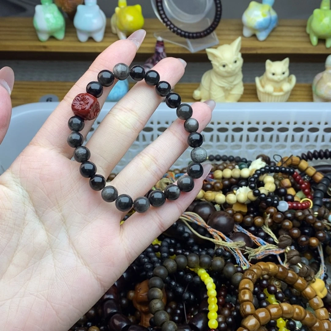 库克手串/手链蓝*银耀