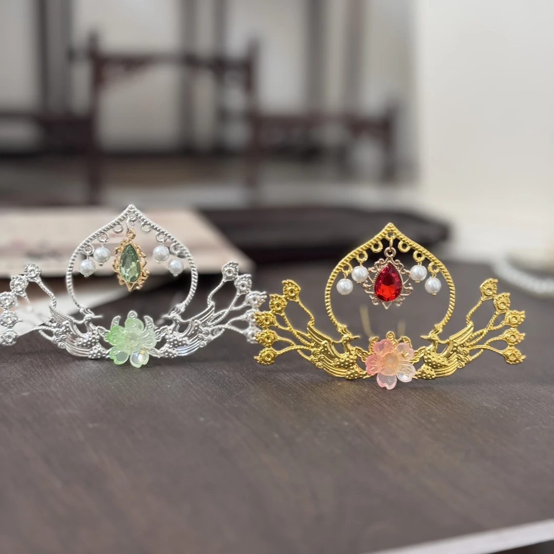 【凤凰花•发冠】古风汉服配饰