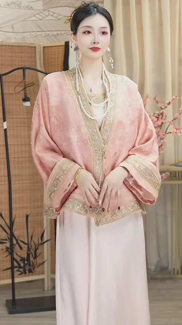 微岚熙2025春季新款日常中国风复古上衣和吊带裙（2506+2507）