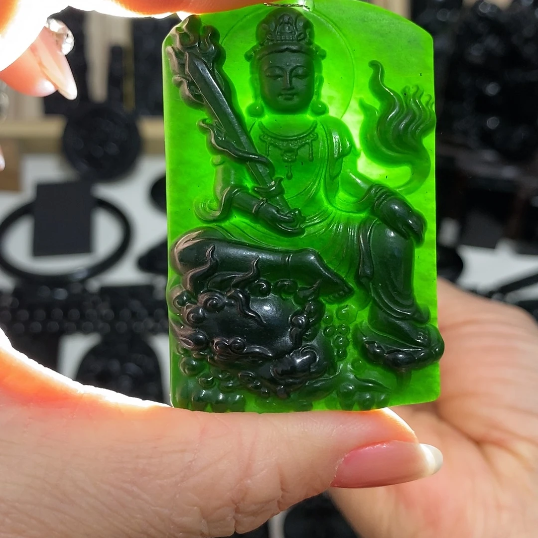 岫玉未镶嵌纯天然岫玉颈饰