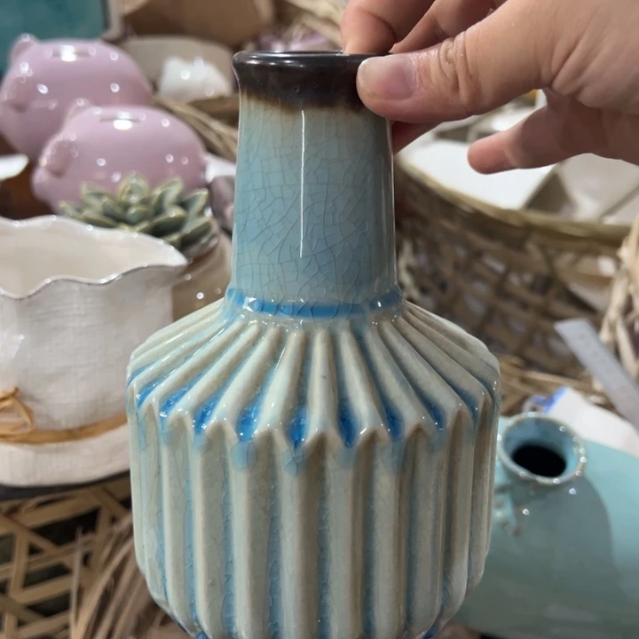 瓷花瓶摆件外贸出口（微瑕）