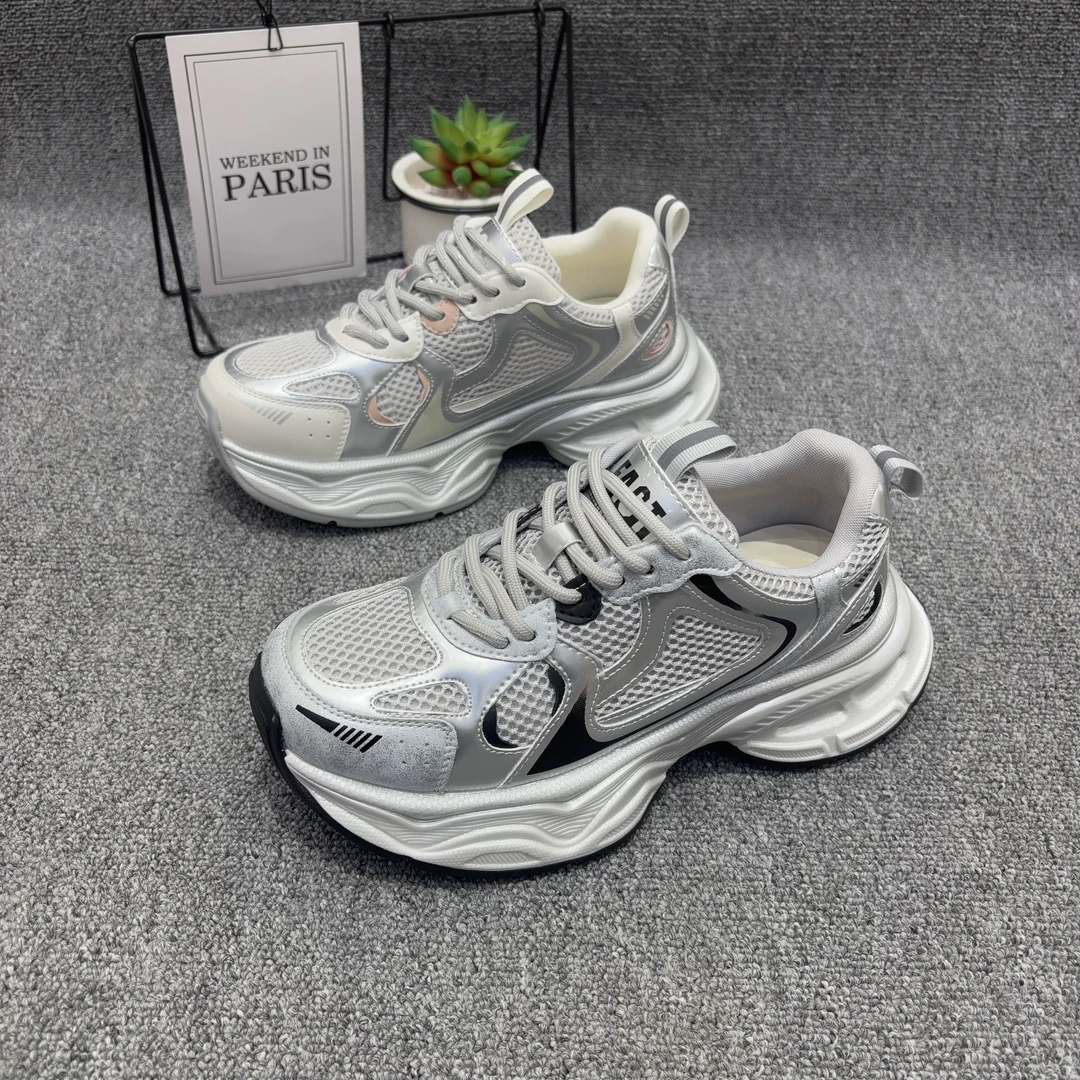 厚底春季新款轻便透气运动休闲老爹鞋1693