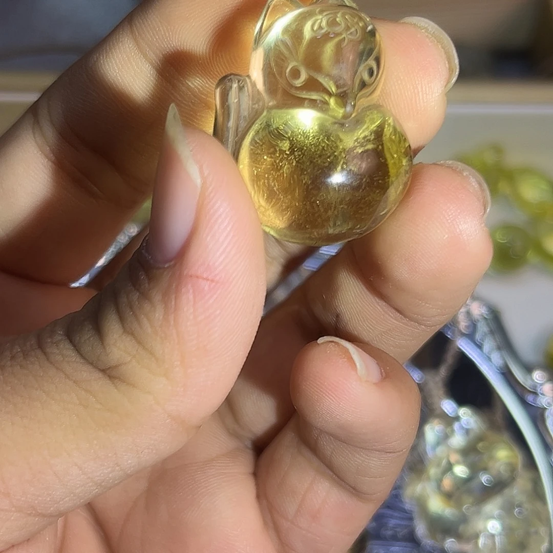 水晶未镶嵌颈饰黄水晶