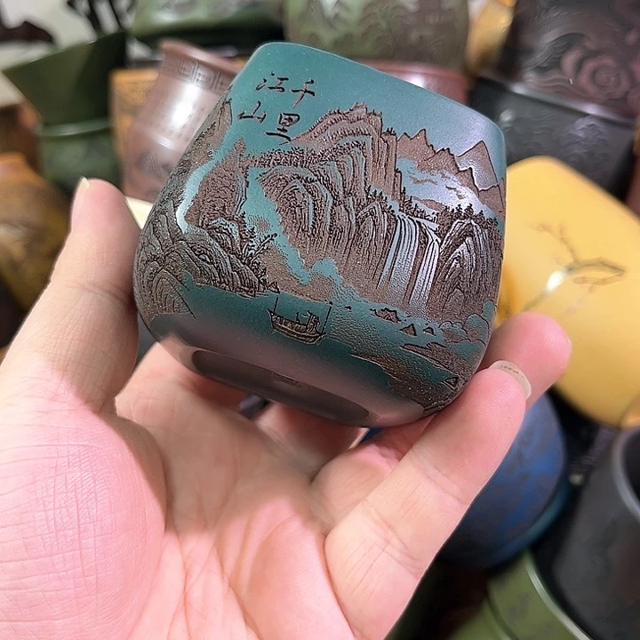 茶杯紫砂全手工紫砂主人杯