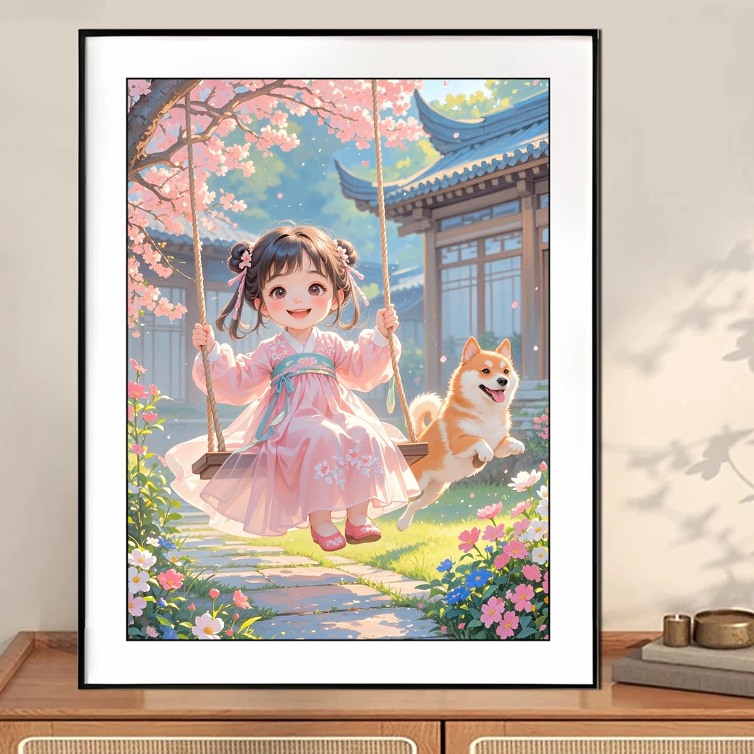 【新疆长绒棉双纱棉礼盒版】7044岁月悠长十字绣大格60x80cm满绣