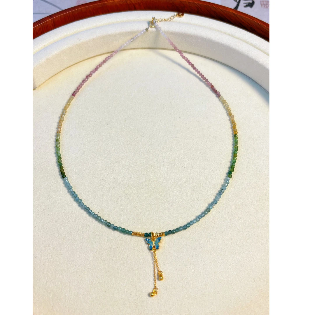 碧玺蝴蝶项链 1315 多样式发一件