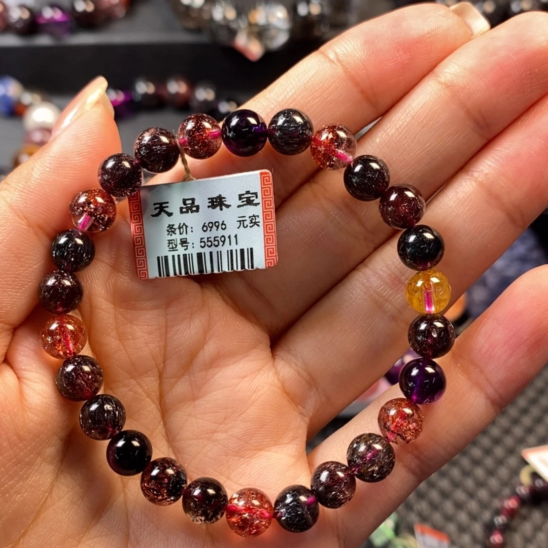 未镶嵌手链水晶超七手链555911