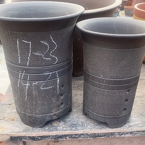 紫砂中国离心紫砂花盆，