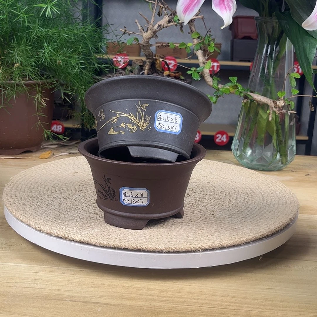 紫砂花盆紫砂花盆