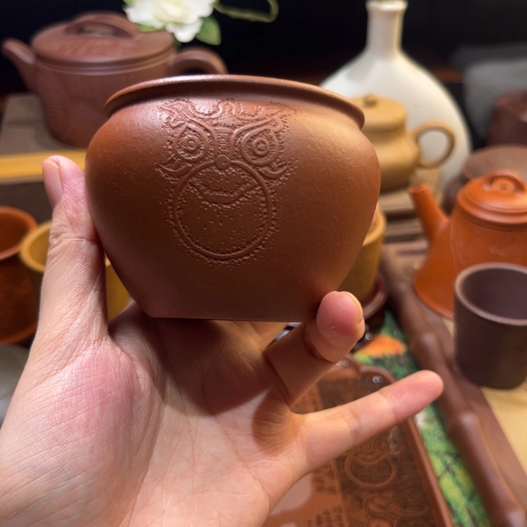 茶杯紫砂紫泥主人杯170cc