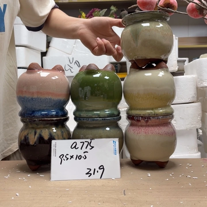 粗陶多肉花盆微瑕775