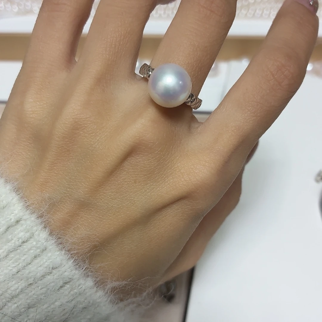 非金属11.4mm极光炫彩素戒