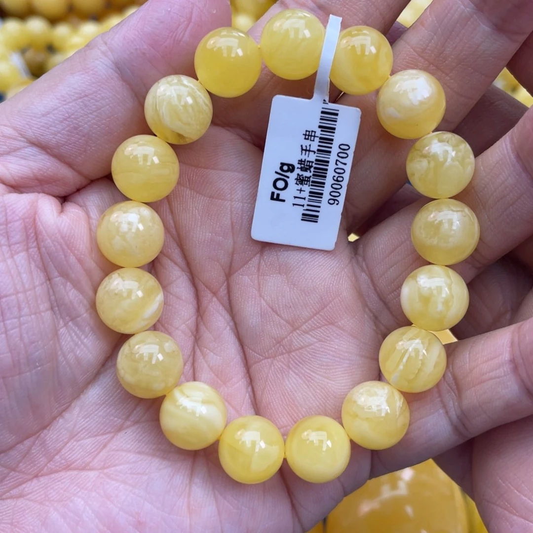 琥珀裸石未镶嵌琥珀蜜蜡11m m