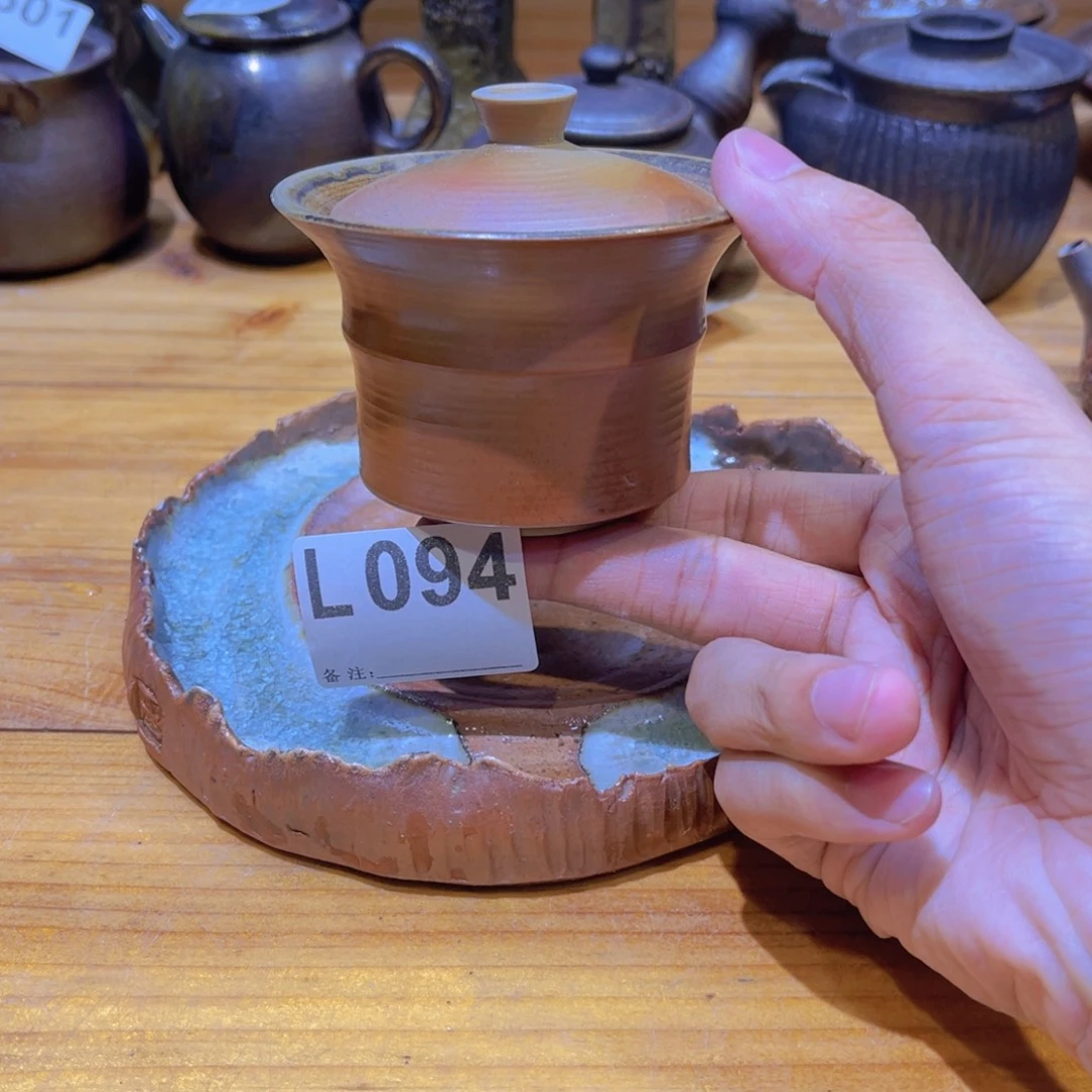 纯手工制作工艺（柴烧）裸烧纯手工制作柴烧杯094