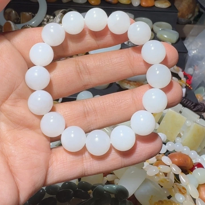 和田玉未镶嵌手链