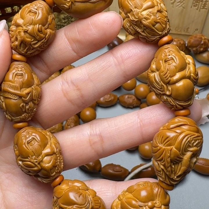 橄榄核手串/手链八大财神