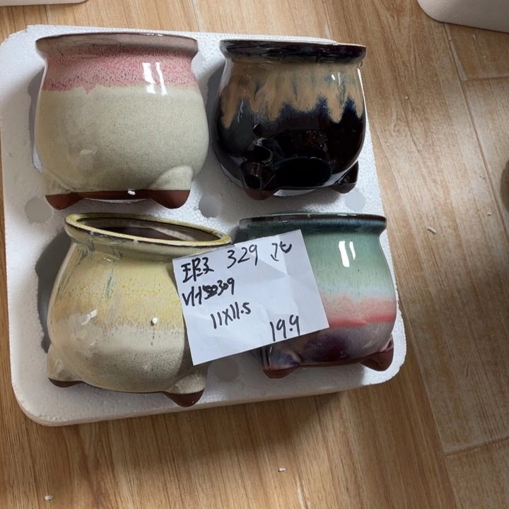 粗陶多肉花盆微瑕329