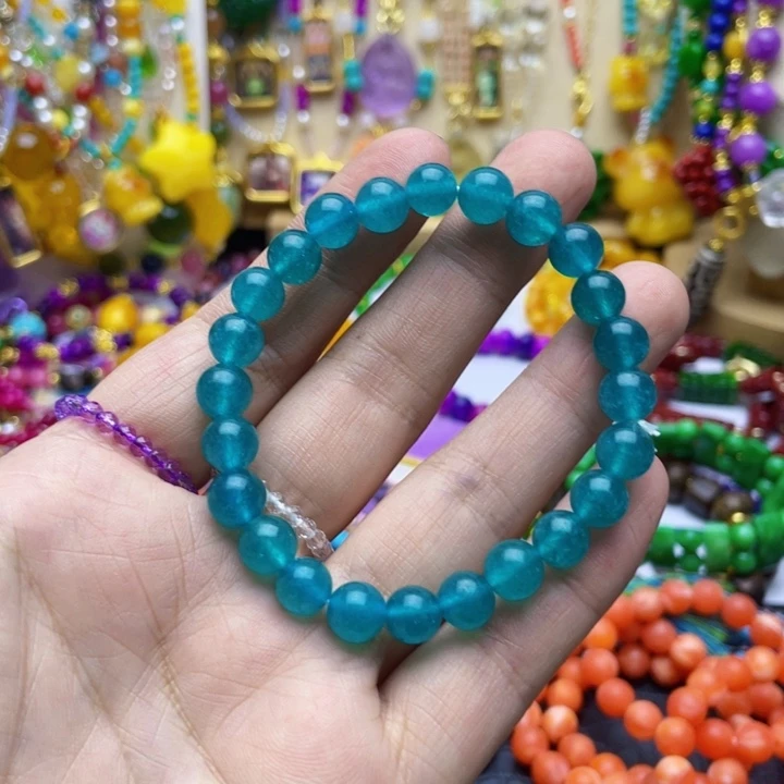 树脂制品玲***若13号蓝色手链