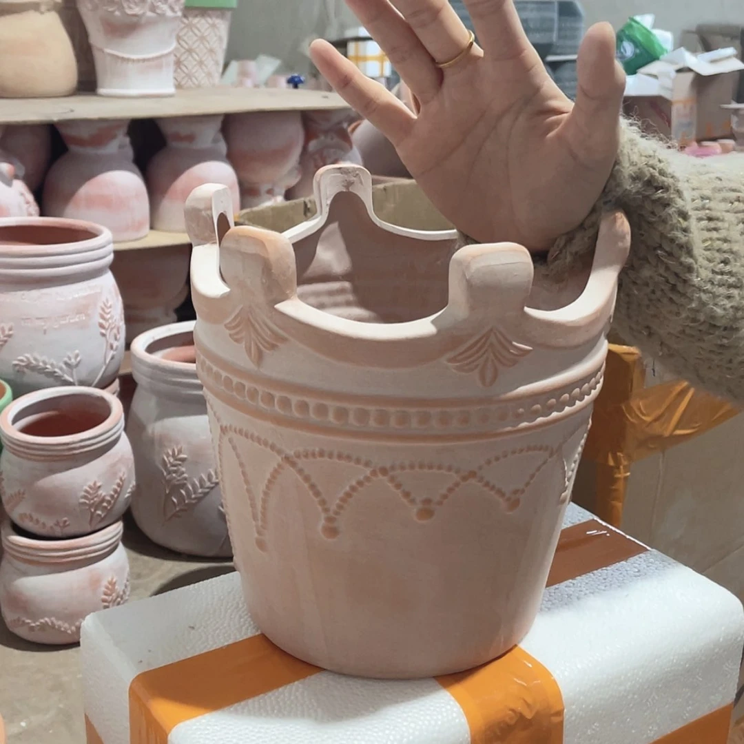 【闪购商品】红陶复古高款皇冠中号21-21五个