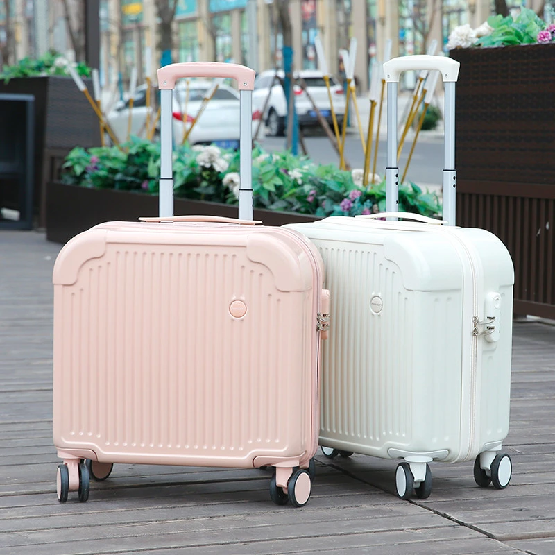 短途出差行李箱女18寸拉杆箱小型轻便登机箱万向轮儿童密码旅行箱