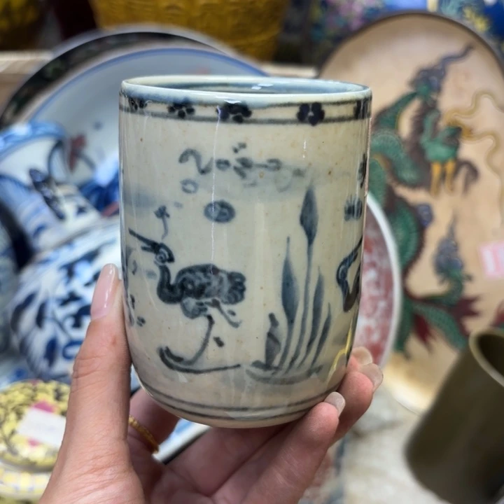 紫砂花瓶瓷器摆件 瓷器摆件