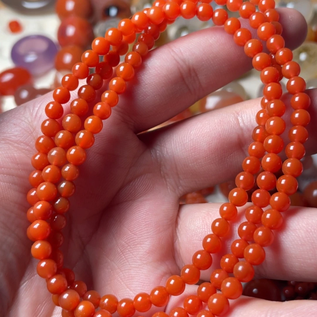 南红玛瑙未镶嵌手串
