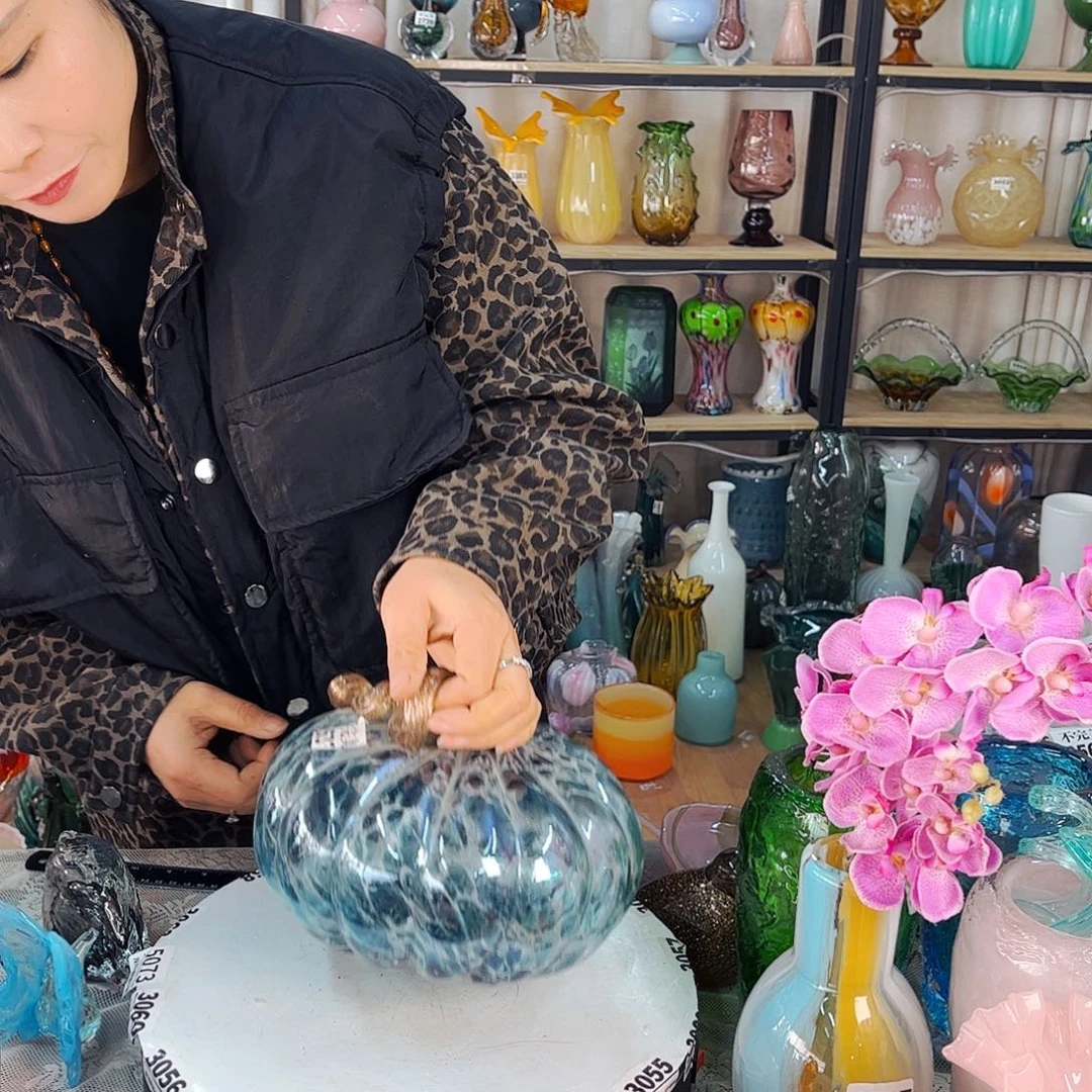 大南瓜家悦琉璃工艺品小瑕