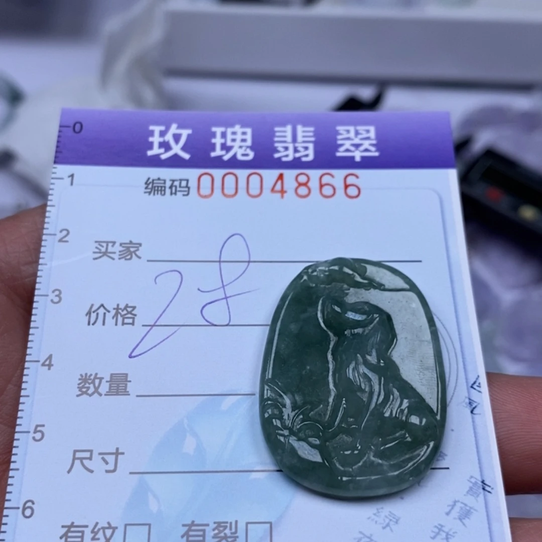 翡翠未镶嵌吊坠(不含链)