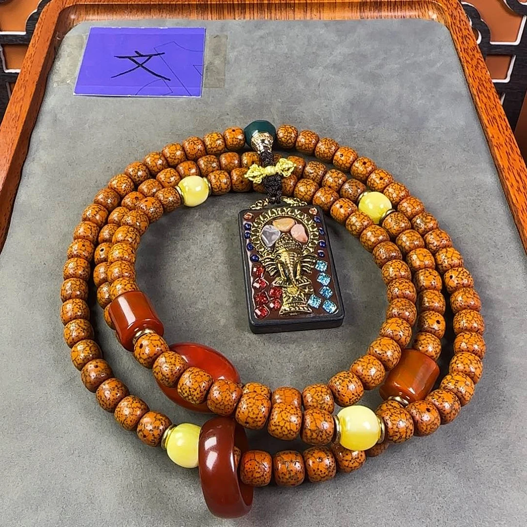 吊坠星月菩提脖挂