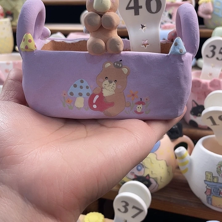 46……手工手绘花盆