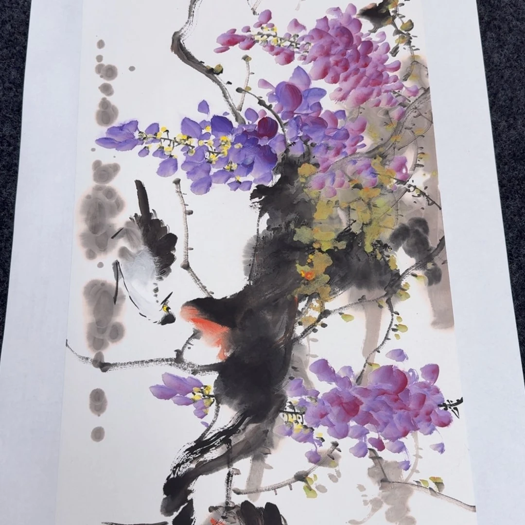 国画国画作品山水花鸟纯手绘