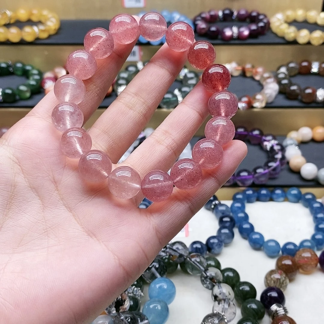 水晶手链未镶嵌熙**?草莓晶