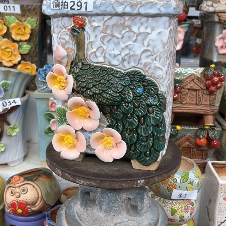 紫砂花盆粗陶材质多肉花盆291