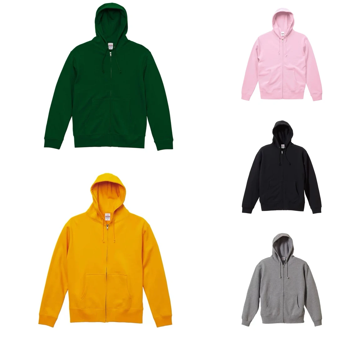 5213春秋新款细毛圈连帽拉链厚款户外情侣口袋休闲外套卫衣