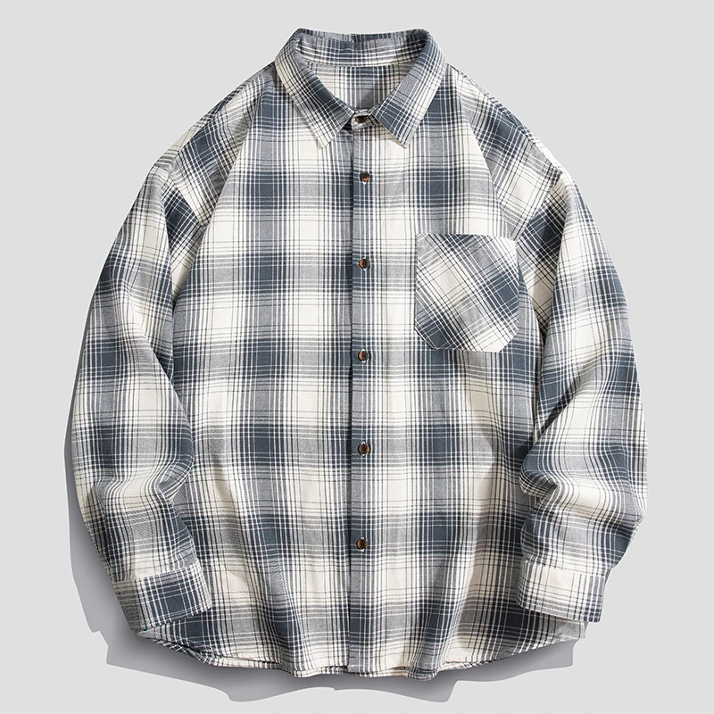 2025春季新款格子衬衫