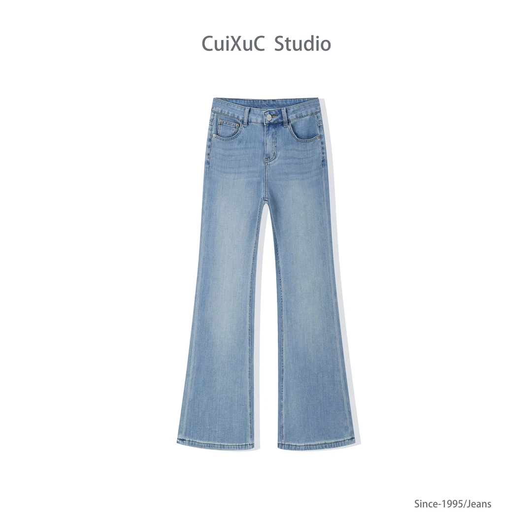 晨暮｜筒喇裤｜莱赛尔空气裤-遮肉不贴腿微喇裤-万能腿精显瘦神裤