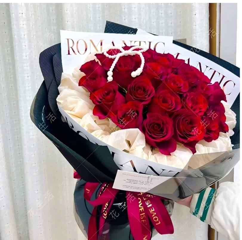鲜花花束同城配送用于求婚过生日送女友送闺蜜卡罗拉红玫瑰