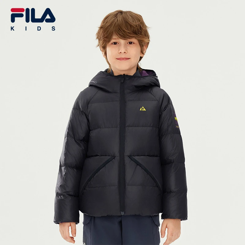 【双面穿羽绒服】斐乐儿童2025年新款冬季双面穿羽绒服K52B543907
