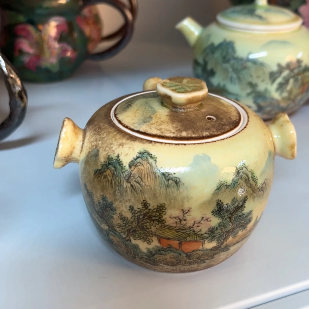 杯景德镇柴烧手绘杯