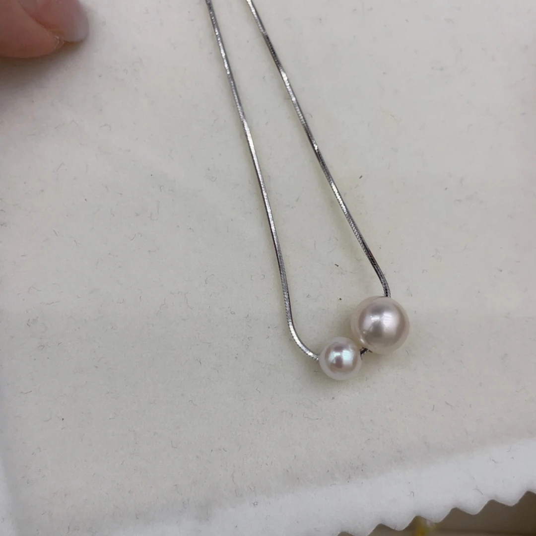 海水珍珠颈饰银S925镶嵌