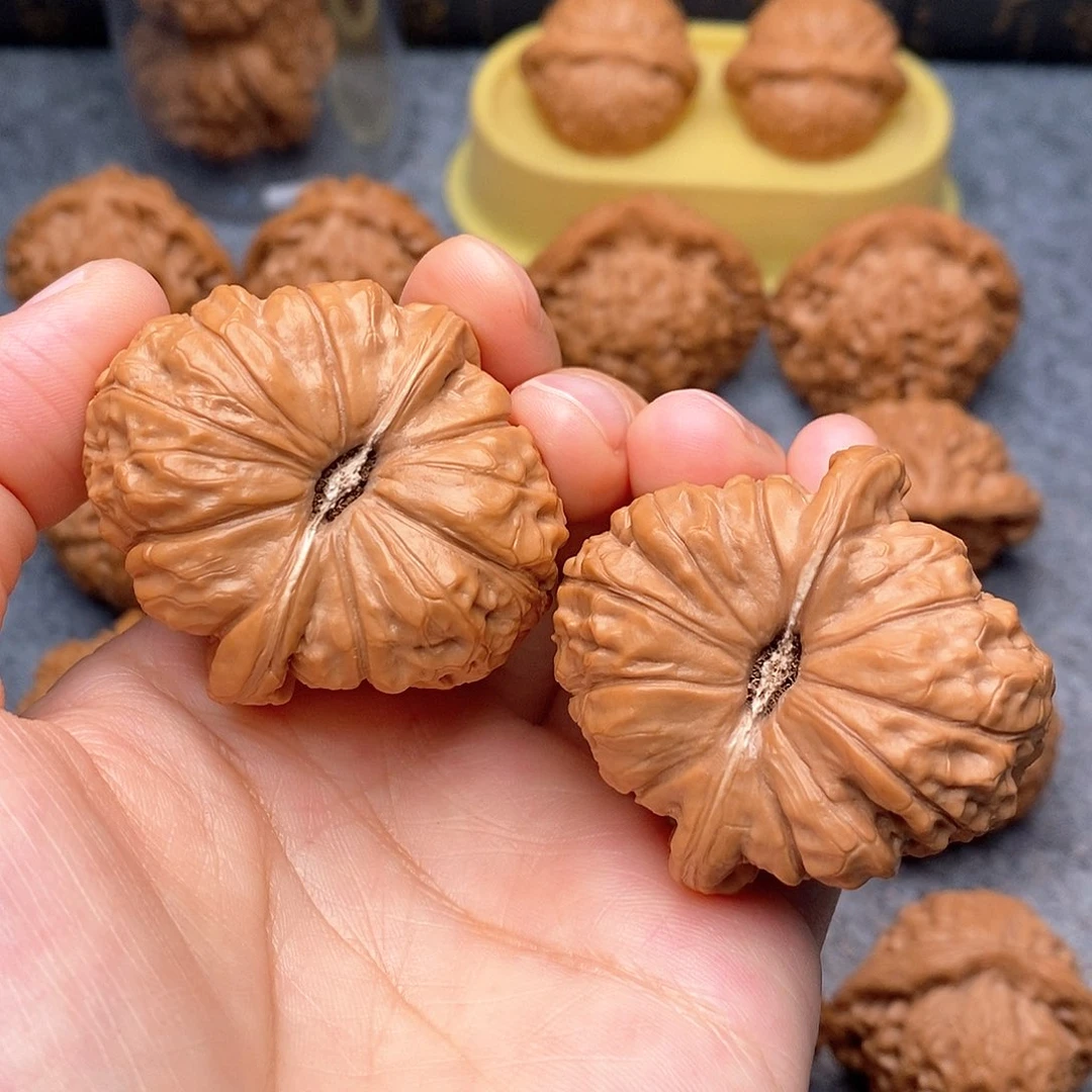 文玩核桃把件南瓜墩42尺精品