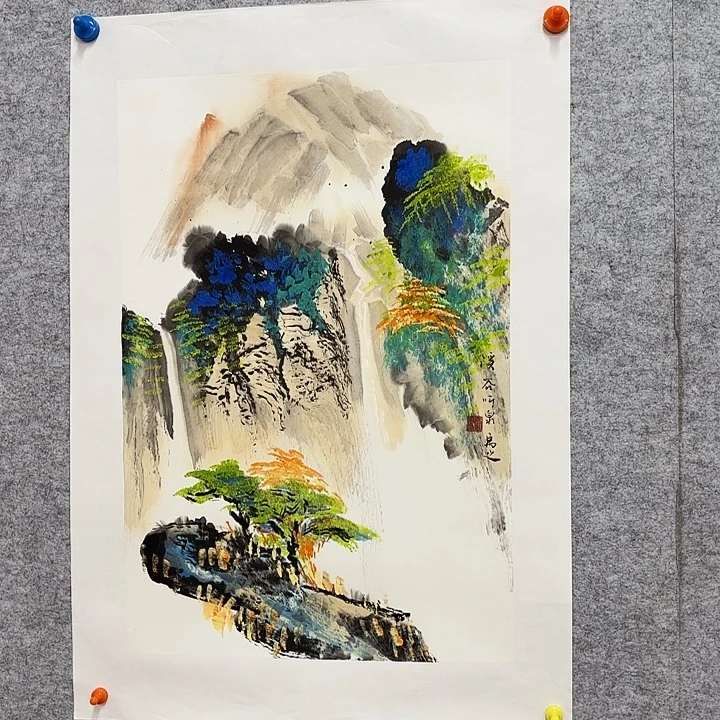 国画花鸟的翅膀和羽毛