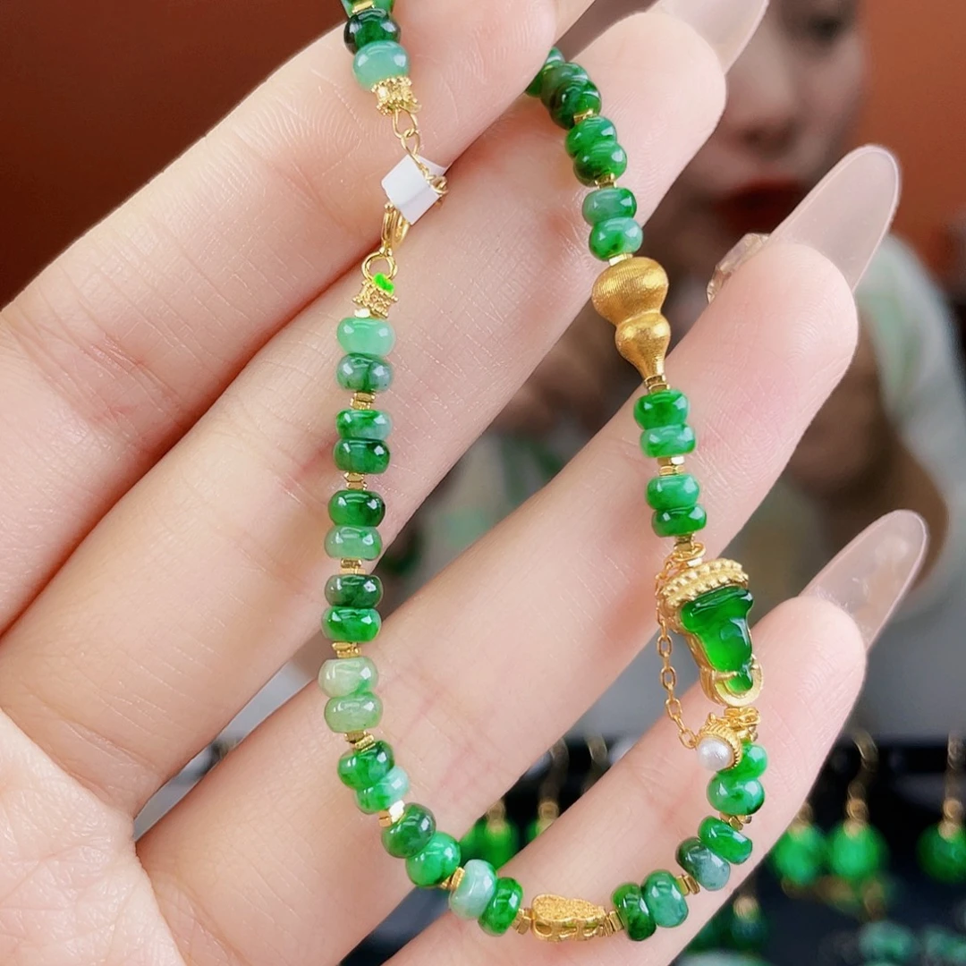 翡翠银S925镶嵌耳饰