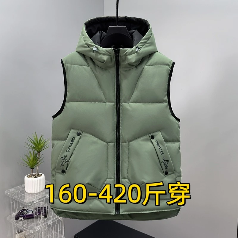 加肥加大码加厚保暖大棉马甲男士秋冬胖子棉马夹400斤棉坎肩背心9